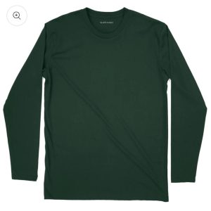 Olive Green Plain Full Sleeve T-Shirt