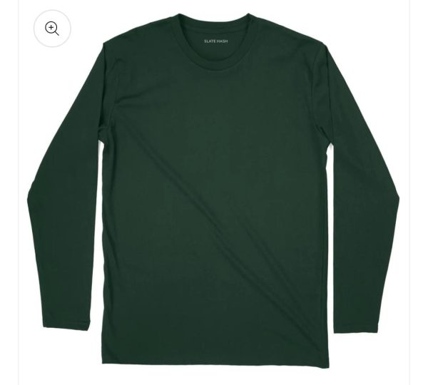 Olive Green Plain Full Sleeve T-Shirt